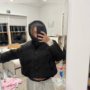 Women's Black Puffer Jacket